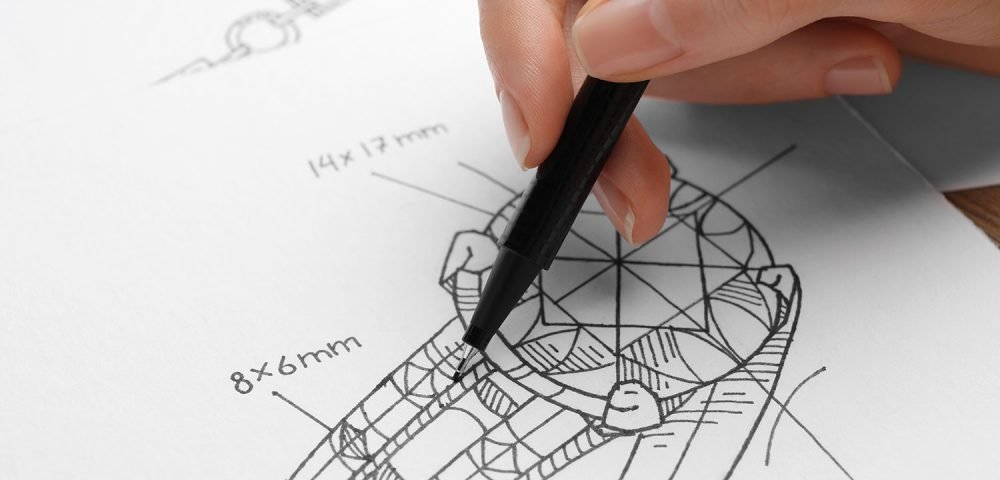 Con una base sólida proporcionada por el briefing y la investigación, el siguiente paso en la producción de colecciones de joyería y piezas de diseño es el desarrollo de ideas y el diseño.